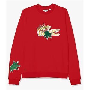 Lacoste Boys Holiday Comic Print Organic Cotton Sweatshirt